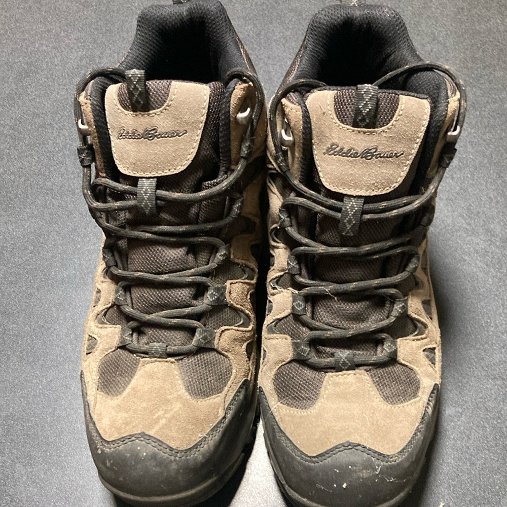 Eddie Bauer Brown and Black hiking boots